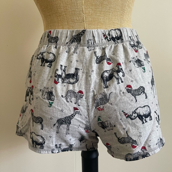 Wondershop Gray Animal Print Women's Sleepwear Shorts - Picture 6 of 7